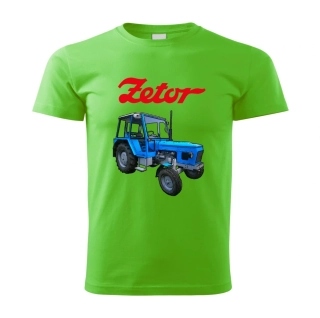 Moon River ZETOR 6911 tričko s traktorem  zelené velikost XS
