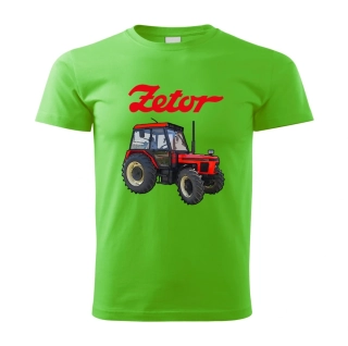 Moon River ZETOR 7745 tričko s traktorem  zelené velikost XS