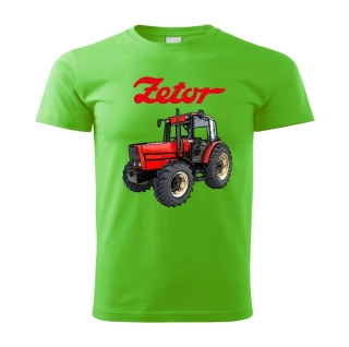 Moon River ZETOR 10540 tričko s traktorem zelené velikost XS