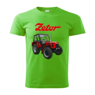 Moon River ZETOR 6945 dětské tričko s traktorem  zelené velikost 122