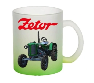 Moon River ZETOR 25A hrnek skleněný zelený objem 330 ml