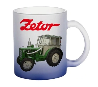 Moon River ZETOR 50 SUPER hrnek skleněný modrý objem 330 ml
