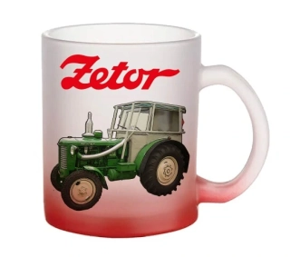 Moon River ZETOR 50 SUPER hrnek skleněný červený objem 330 ml