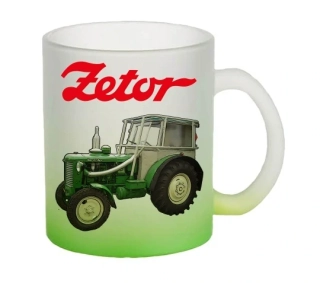 Moon River ZETOR 50 SUPER hrnek skleněný zelený objem 330 ml