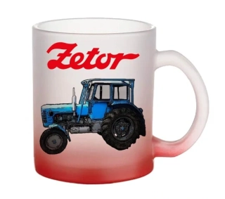 Moon River ZETOR 4011 hrnek skleněný červený objem 330 ml