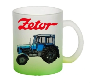 Moon River ZETOR 4011 hrnek skleněný zelený objem 330 ml