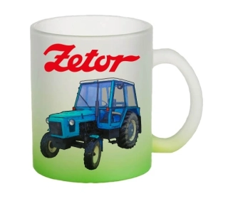 Moon River ZETOR 5511 hrnek skleněný zelený objem 330 ml
