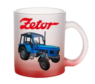 Moon River ZETOR 6911 hrnek skleněný červený objem 330 ml