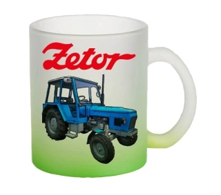Moon River ZETOR 6911 hrnek skleněný zelený objem 330 ml