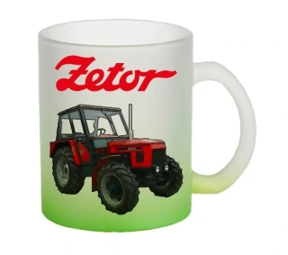 Moon River ZETOR 6945 hrnek skleněný zelený objem 330 ml