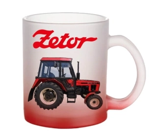 Moon River ZETOR 7011 hrnek skleněný červený objem 330 ml
