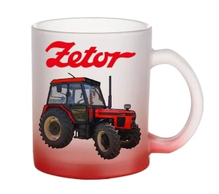 Moon River ZETOR 7745 hrnek skleněný červený objem 330 ml