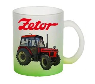 Moon River ZETOR 7745 hrnek skleněný zelený objem 330 ml