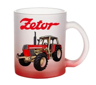 Moon River ZETOR Crystal 12045 hrnek skleněný červený objem 330 ml