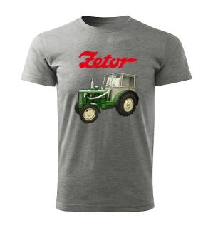 Moon River ZETOR 50 SUPER dětské tričko s traktorem šedé velikost 134