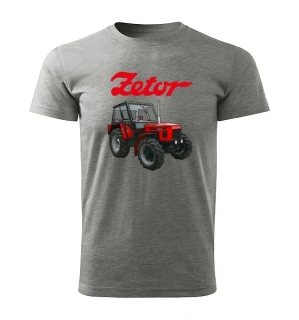 Moon River ZETOR 6945 dětské tričko s traktorem šedé velikost 134