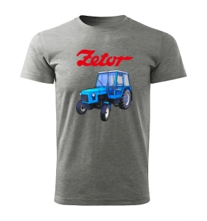 Moon River ZETOR 5511 tričko s traktorem šedé velikost L