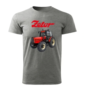 Moon River ZETOR 10540 tričko s traktorem šedé velikost L