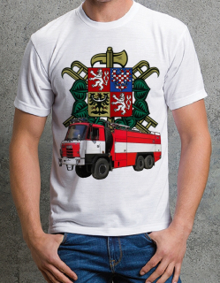tričko hasičské auto České výroby 815 6x6