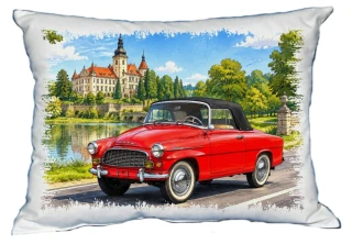 Moon River Auto Český veterán č. 01 polštářek 30 x 40 cm