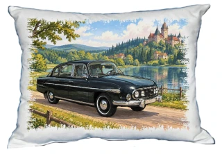 Moon River Auto Český veterán č. 02 polštářek 30 x 40 cm