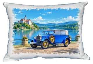Moon River Auto Český veterán č. 05 polštářek 30 x 40 cm