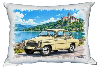 Moon River Auto Český veterán č. 06 polštářek 30 x 40 cm