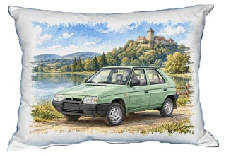 Moon River Auto Český veterán č. 10 polštářek 30 x 40 cm