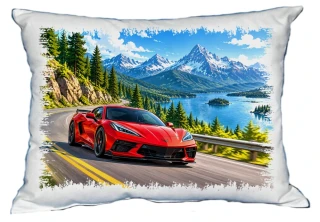 Moon River Corvette Sportovní auto polštářek 30 x 40 cm