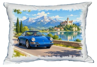 Moon River Porsche II. Sportovní auto polštářek 30 x 40 cm