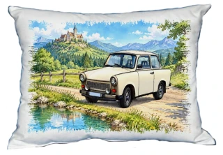 Moon River Trabant Sportovní auto polštářek 30 x 40 cm