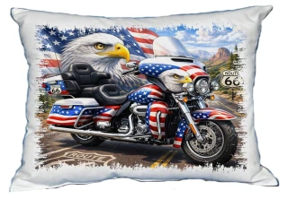 Moon River Harley ROUTE 66 vlajka polštářek 30 x 40 cm