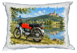 Moon River Motorka Český veterán č. 02 polštářek 30 x 40 cm