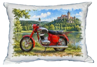 Moon River Motorka Český veterán č. 03 polštářek 30 x 40 cm