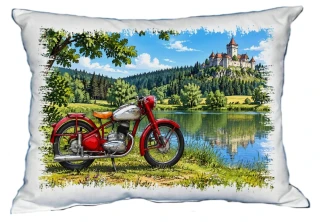 Moon River Motorka Český veterán č. 05 polštářek 30 x 40 cm