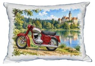 Moon River Motorka Český veterán č. 06 polštářek 30 x 40 cm