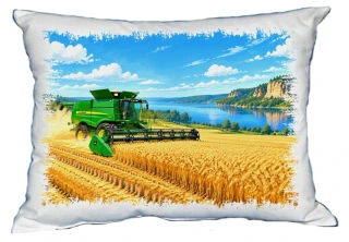 Moon River John Deere kombajn polštářek 30 x 40 cm