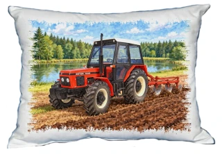 Moon River ZETOR 7245 traktor na poli polštářek 30 x 40 cm