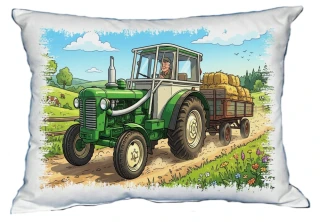 Moon River ZETOR 50 SUPER traktor s vlekem polštářek 30 x 40 cm