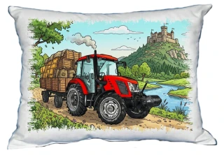 Moon River ZETOR PROXIMA 110 traktor s vlekem polštářek 30 x 40 cm