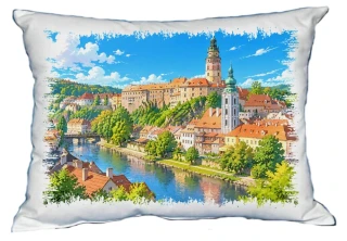 Moon River Hrady a zámky České republiky č. 15 polštářek 30 x 40 cm