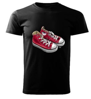 tričko tenisky černé 