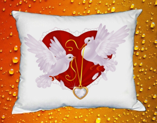 Moon River Valentýn hrdličky polštář 30x40 cm