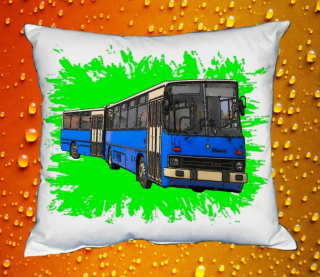 Moon River IKARUS 280 zelený polštářek s autobusem  30x40 cm