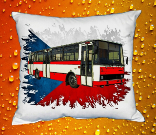 Moon River KAROSA B732 polštářek s autobusem  30x40 cm
