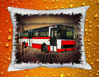 Moon River KAROSA B732 II polštářek s autobusem  30x40 cm