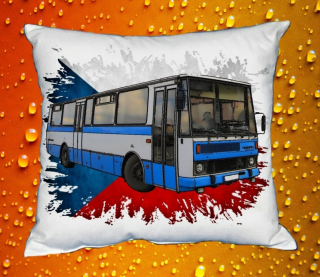 Moon River KAROSA C734 vlajka polštářek s autobusem  30x40 cm