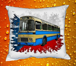 Moon River KAROSA Šl 11 polštářek s autobusem  30x40 cm
