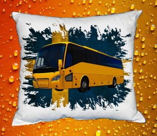 Moon River SCANIA A30 vlajka polštářek s autobusem  30x40 cm