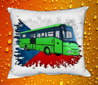 Moon River SOR C polštářek s autobusem  30x40 cm